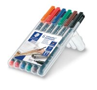 Staedtler Folienstift Lumocolor perm.F 6 ST