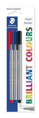 Staedtler Fineliner triplus sortiert 3ST BK