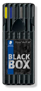 Schreibgeräteset triplus® mobile Office, Box schwarz