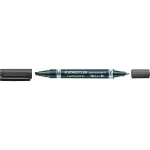Staedtler Zweispitzmarker Lumocolor perm schw 4007817186398