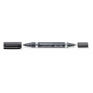 Staedtler Zweispitzmarker Lumocolor perm schw 4007817348031