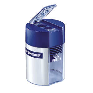 Doppelspitzdose 8,2 und 10,2mm Kunststoff silber/transparent/blau