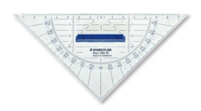 Staedtler Geodreieck 16cm P.styrol m.Griff tr