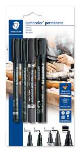 Staedtler Marker Set Lumocolor 4St