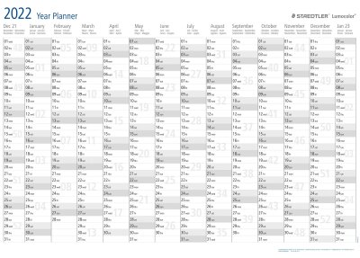 Staedtler Display Lumocolor year planner 15ST