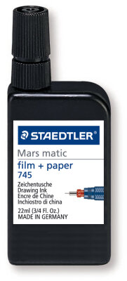 Staedtler Zeichentusche Mars matic 2Medien sw