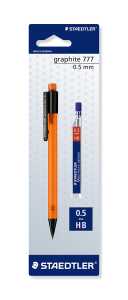 Staedtler Druckbleistift graphite 05+Minen BK 4007817777046
