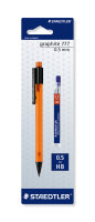 Staedtler Druckbleistift graphite 05+Minen BK