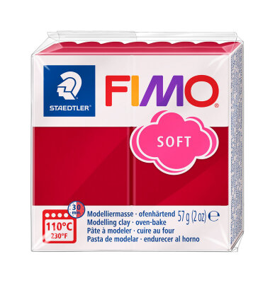 Staedtler Mod.masse Fimo soft kirschrot