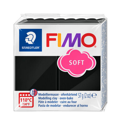 Staedtler Mod.masse Fimo soft schwarz