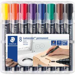 Staedtler Marker Lumocolor permanent 8St Box 4007817186282