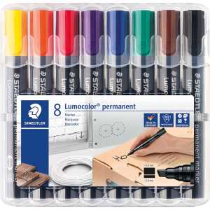 Staedtler Marker Lumocolor permanent 8St Box 4007817186268