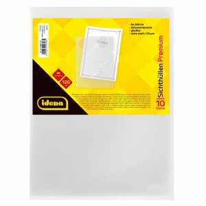 IDENA Idena Sichthüllen A4 PP 120µ glasklar 10 Stück