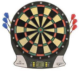 Elektr. Dartboard batt.betr. 3x AA nicht enthalten 6 darts