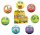 Happy Face Antistressball Ø 6cm, farblich sortiert