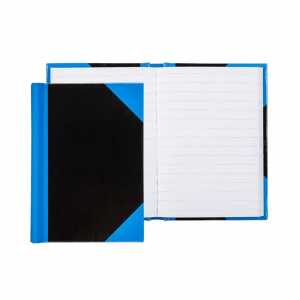 IDENA Idena Kladde A7 FSC-Mix liniert schwarz blau, 96 Blatt 70g/m²