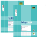 Idena 208054 - Kollegblock / Collegeblock A4 - liniert -...
