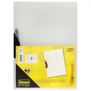 Idena 300593 - Clipmappe DIN A4, Fassungsvermögen aus PP, Circa 30 ...