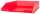 Idena 300856 Ablagekorb für A4-C4, Plastik, transluzent rot