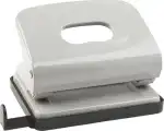 IDENA Metall-Locher mit Anschlagsschiene / Farbe: grau