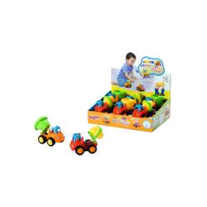 Friktionsfahrzeuge Baby Kipper, Mischer Sort.