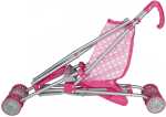 Puppenbuggy pink zusammenklappbar - Schiebehöhe 55cm