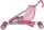 Puppenbuggy pink zusammenklappbar - Schiebehöhe 55cm