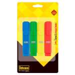 Idena 516822 - Textmarker, 4 Stück mit Keilspitze