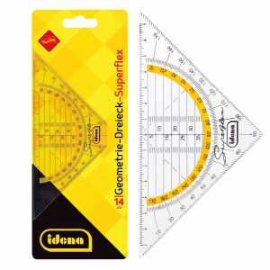 Idena 602083 - Geometriedreieck Superflex, 16 cm