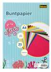 Idena Buntpapier A4 25 Blatt,sort. ungummiert