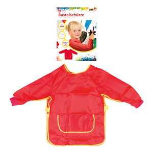 Idena Bastelschürze rot,f. Alter 7-8 Jahre