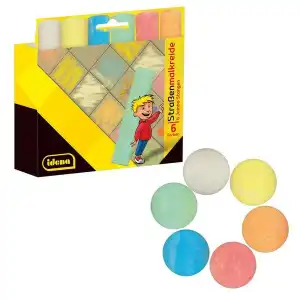 Idena Straßenmalkreide 6 Stangen