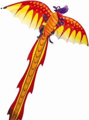 Drachen Dragon 3D Einleiner Polyester - 102X320 cm