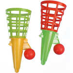 Fangballspiel 18,5cm + Ball 2 Farben