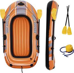 Bootsset Ca. 198X122cm Mit Pumpe und Paddel