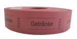 Gutscheinrolle Getränke rot 601054 1000Abrisse