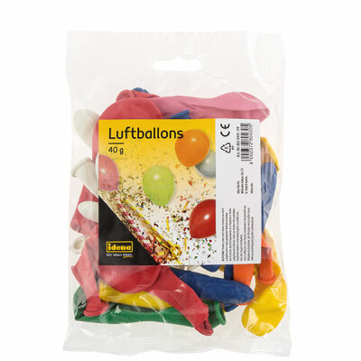 Idena Luftballons 32 Stk. 40g, farbig sortiert