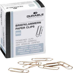 Durable Briefklammer 26mm ku 100St verkupfert