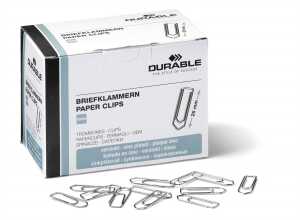 Durable Briefklammer 26mm vz 1000St verzinkt