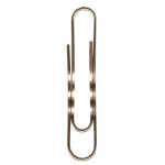 Durable Briefklammer 50mm ku 100St runde Form verkupfert