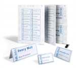 Durable Einsteckschild 34x74mm 280St ws A4 Bogen druckergeeignet