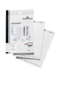 Durable Einsteckschild 75/130x210mm ws für Art.Nr. 8029 bedruckbar