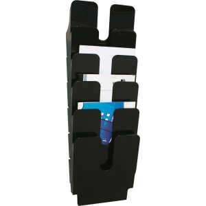 Durable Prospektspenderset A4 6tlg sw FLEXIPLUS Wandmontage