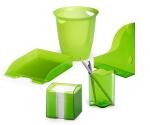Durable Papierkorb 16l TREND tr.h.gn mit Tragegriffen