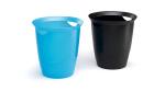 Durable Papierkorb 16l TREND tr.bl mit Tragegriffen