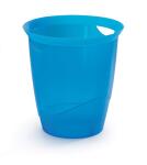 Durable Papierkorb 16l TREND tr.bl mit Tragegriffen