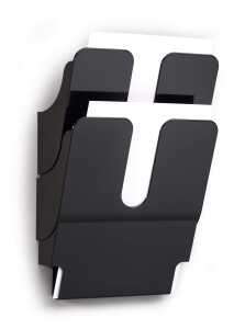 Durable Prospektspenderset A4 2tlg sw FLEXIPLUS Wandmontage