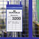 Durable Kennzeichnungstasche A4 bl 50St Hochformat mit Laschen