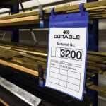Durable Kennzeichnungstasche A4 bl 50St Hochformat mit Laschen