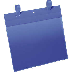Durable Kennzeichnungstasche A4 bl 50St Querformat mit Laschen
